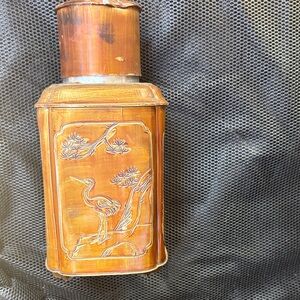 Vintage Bamboo Tea Canister